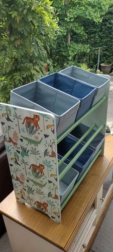 Kids safari toy storage unit - kids,