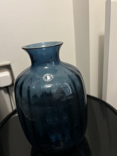 Ikea blue handmade vase - handmade,