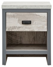 LAMP TABLE GREY 1 drawer