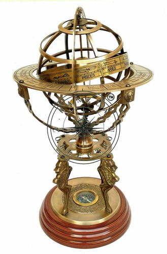 Nautical brass sphere - nautical,