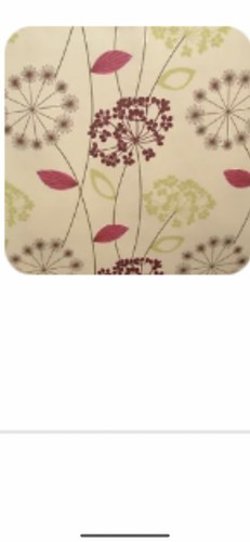 Floral purple cream - purple,