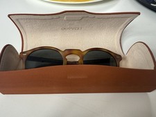 Oliver Peoples Gregory Peck Sun - Matte Amber Tortoise, 47mm - Polarised Lenses