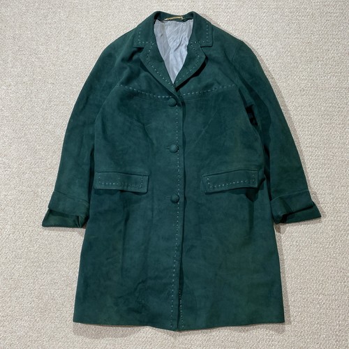 Vintage suede trench coat - vintage,