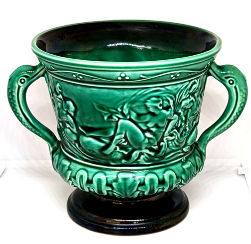 Vtg sylvac glazed green - sylvac,