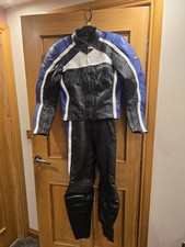 HEIN GERICKE. LADIES TWO PIECE PSXR MOTORCYCLE LEATHER SUITE SIZE UK 12 & 10