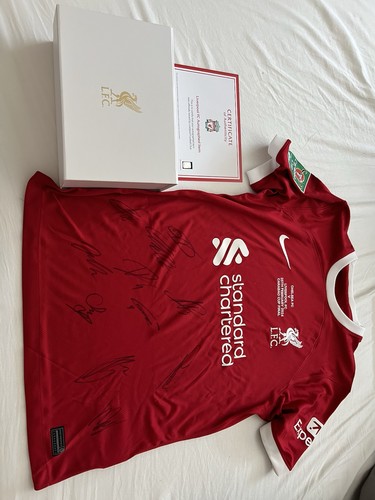 Liverpool signed squad shirt - squad,