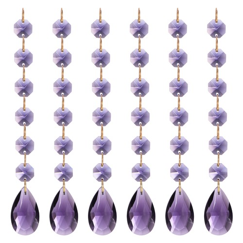 6pcs pendants teardrop violet - pendants,