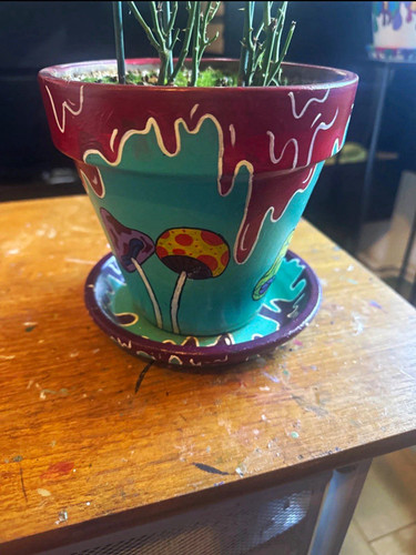 Hand painted ceramic - hand,