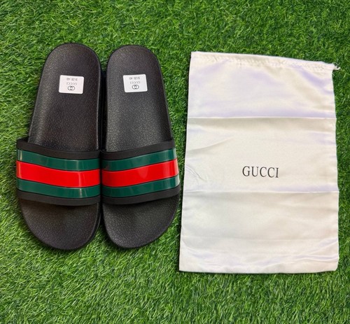 Gucci men web stripe slide - gucci,