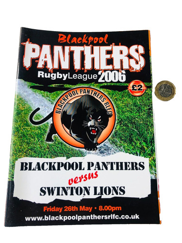 Rugby programme blackpool - rugby,
