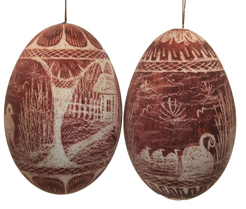 Pysanky genuine blown goose - pysanky,
