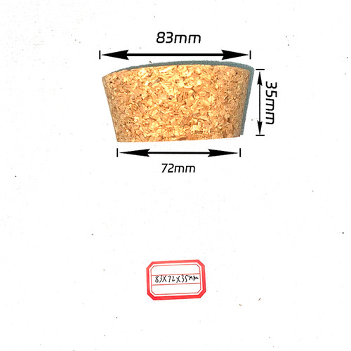 Tapered cork bungs - cork, sizes