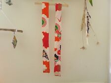 Japanese kimono cloth collar belt scarf headband Kimono Tapestory　Set of 2