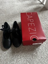 CAPEZIO JUNIOR TYETTE BLACK TAP SHOES SIZE 13 W
