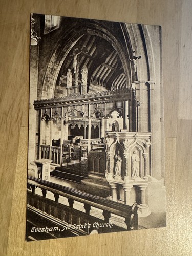 Postcard evesham all saints - postcard,