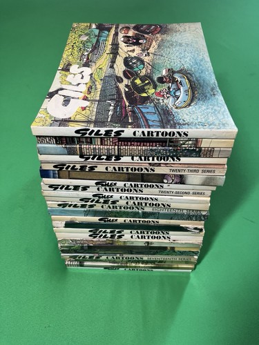 Giles cartoon books - cartoon, lot