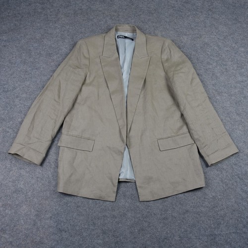 Zara blazer womens beige - womens, xl