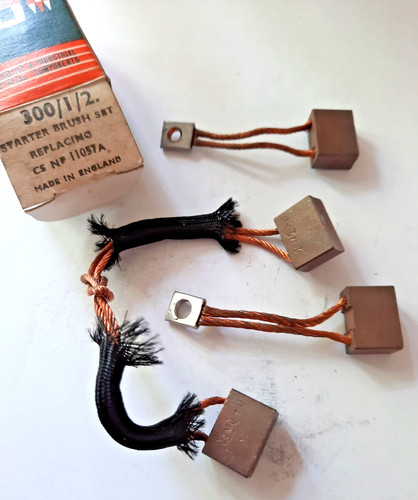 Starter motor brushes vintage - motor,