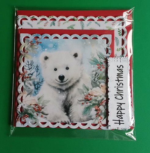 Card making christmas toppers - making,