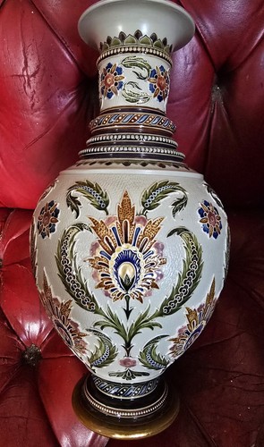 Art nouveau mettlach vase - nouveau,