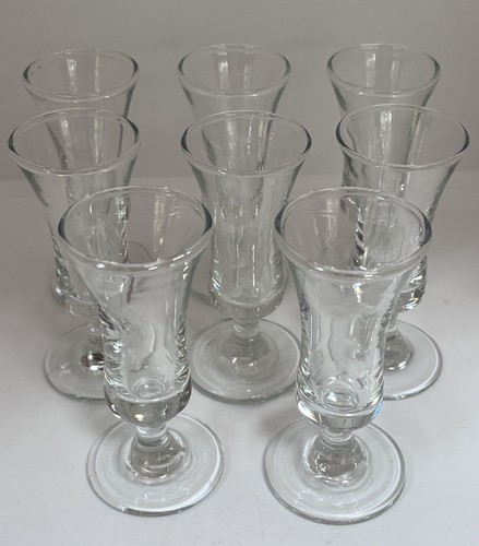 Vintage set clear glass - set,