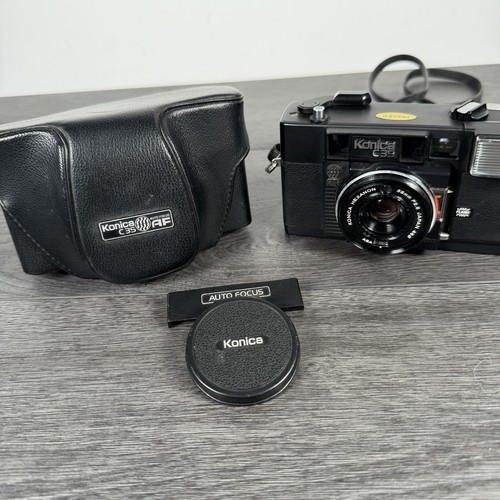 Konica c35 camera - af, case