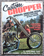 1973 MAR CUSTOM CHOPPER MOTORCYCLE MAGAZINE POSTER HARLEY TRIUMPH KAWASAKI HONDA