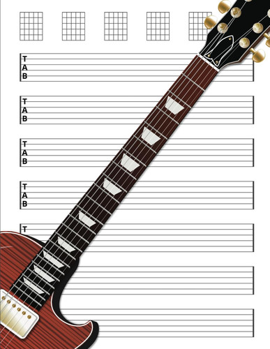 Guitar tab notebook blank - guitar, notebook: