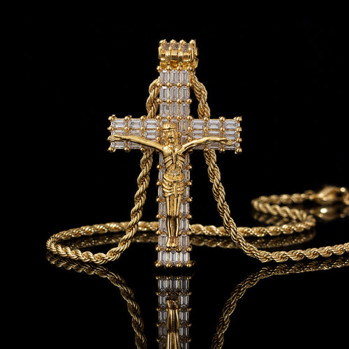 Jesus cross pendant necklace - cross,