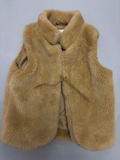 Next Faux Fur Body warmer/Gilet/Waistcoat Age 7-8b tie front