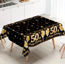 50th birthday table - birthday, cloth