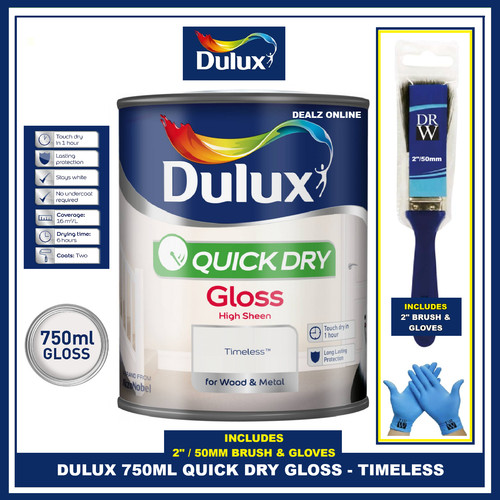 Dulux quick dry timeless 750ml - quick,