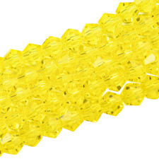 ❤ Faceted Bicone Glass