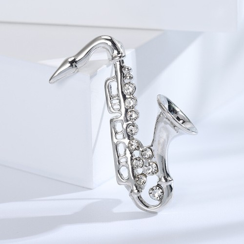 Vintage style silver saxophone - vintage,