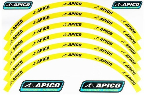 Apico rim decals for trials - apico, mx