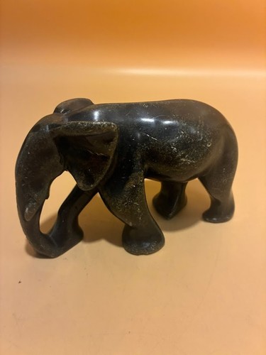 Marble elephant figurine