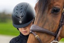 Charles Owen Kylo Black Matte Riding Hat small