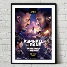 UFC 321 Tom Aspinall vs. Ciryl Gane 2025 Fight Poster | Art Print MMA Boxing