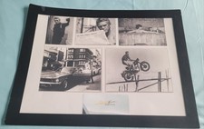 STEVE McQUEEN GREAT ESCAPE ETC B/W COLLAGE FRAME PHOTO 12 x 8 LIMITED EDITIO £15