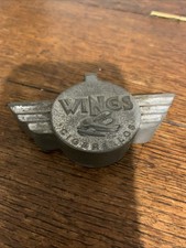 Vintage 1970s Cigarillos Wings Aviation Metal Ashtray - Used Condition