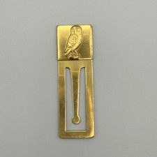 Vintage Brass Owl Bookmark
