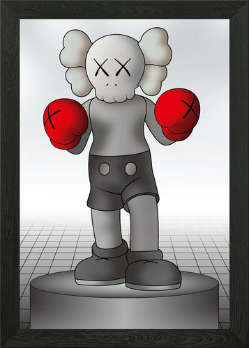 Kaws framed wall art - framed,