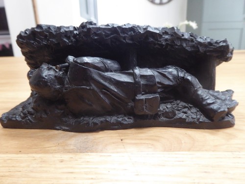 Vintage coal mining figurine - -,