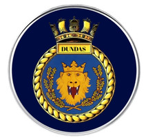 HMS Dundas Royal Navy Lapel