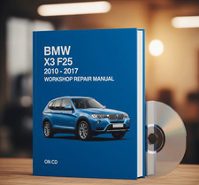 BMW Series X3 F25 2010 - 2017 Workshop Manual Repair Guide on CD.