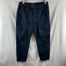 Zara Combat Cargo Trousers Medium Size M Cropped Short Cargos Stretch Black