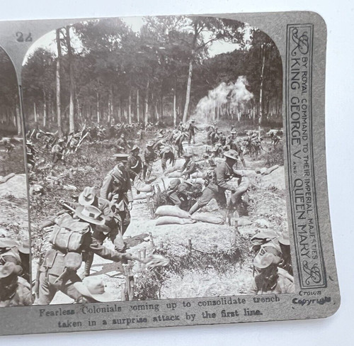 Ww1 stereoview card photo - ww1, 3d