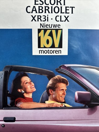 The ford escort cabriolet - the,