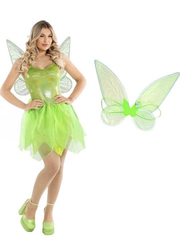 Green shimmering fairy costume - green,