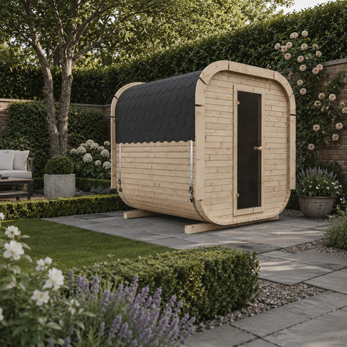 Luxury outdoor garden sauna - outdoor,